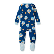 Dreidel, Dreidel, Dreidel Organic Cotton Sleeper Footed